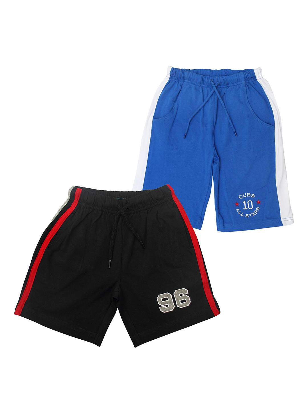 

JusCubs Boys Pack of 2 Pure Cotton Shorts, Blue