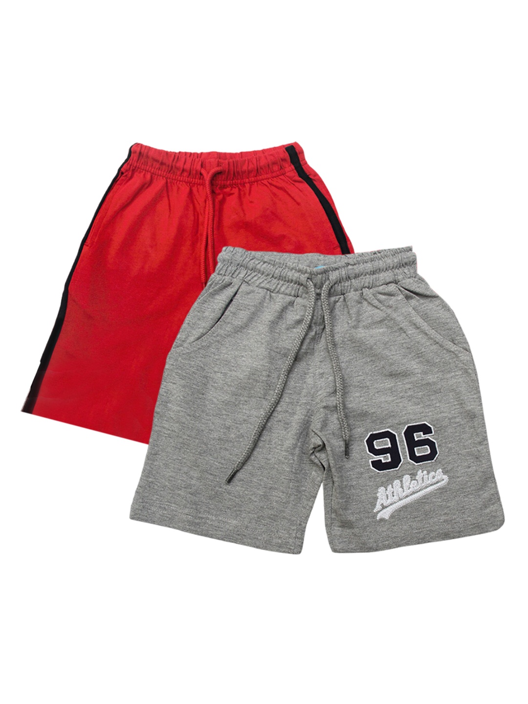 

JusCubs Boys Pack of 2 Pure Cotton Shorts, Red