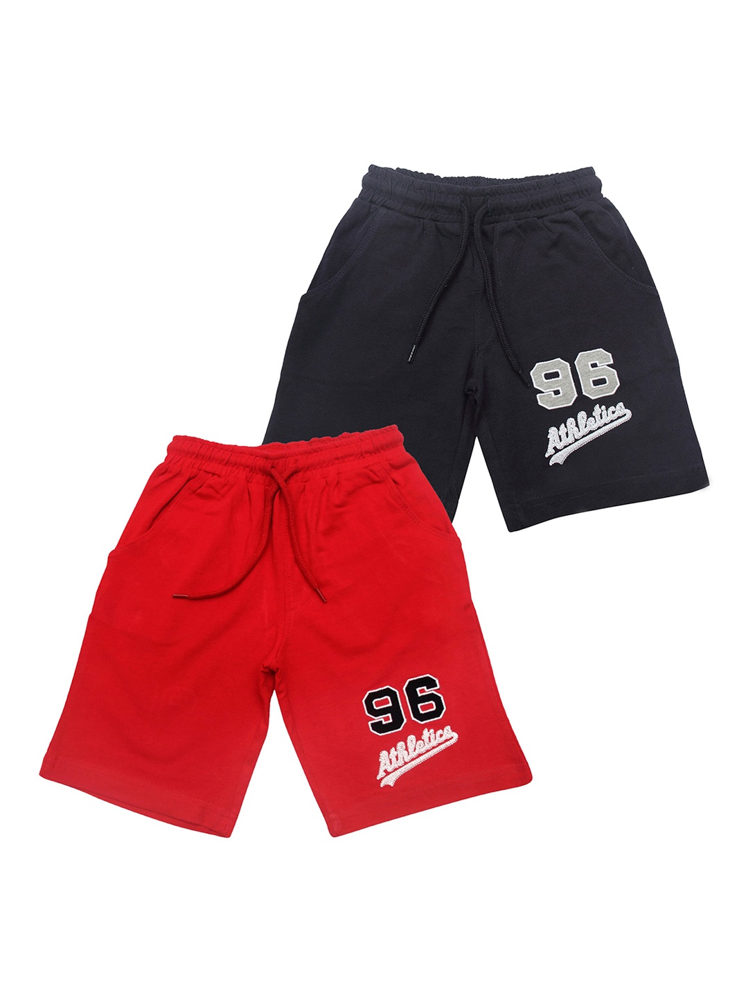 

JusCubs Boys Pack of 2 Pure Cotton Shorts, Red