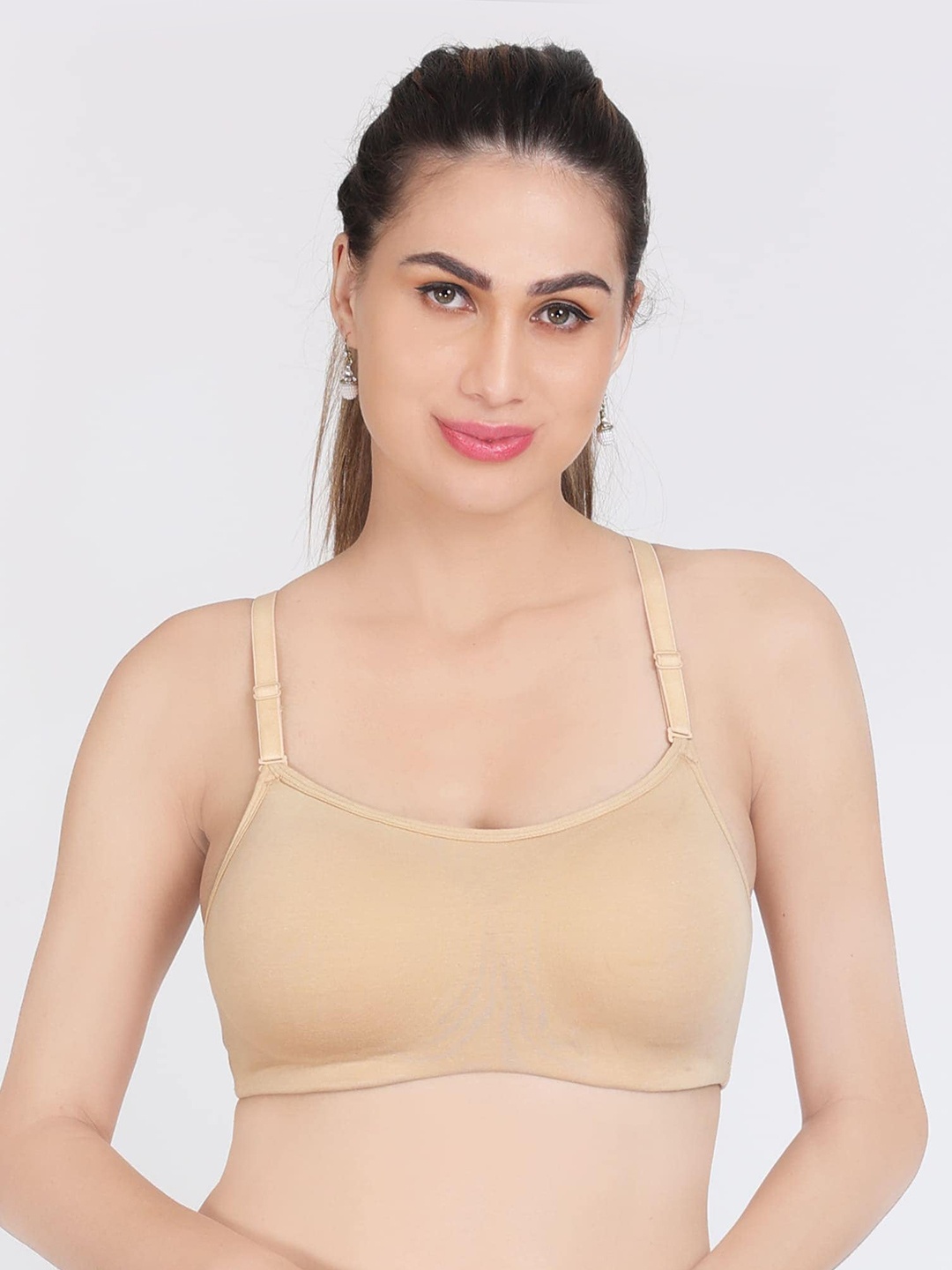

Innocence Everyday Lightly Padded Sports Bra, Beige