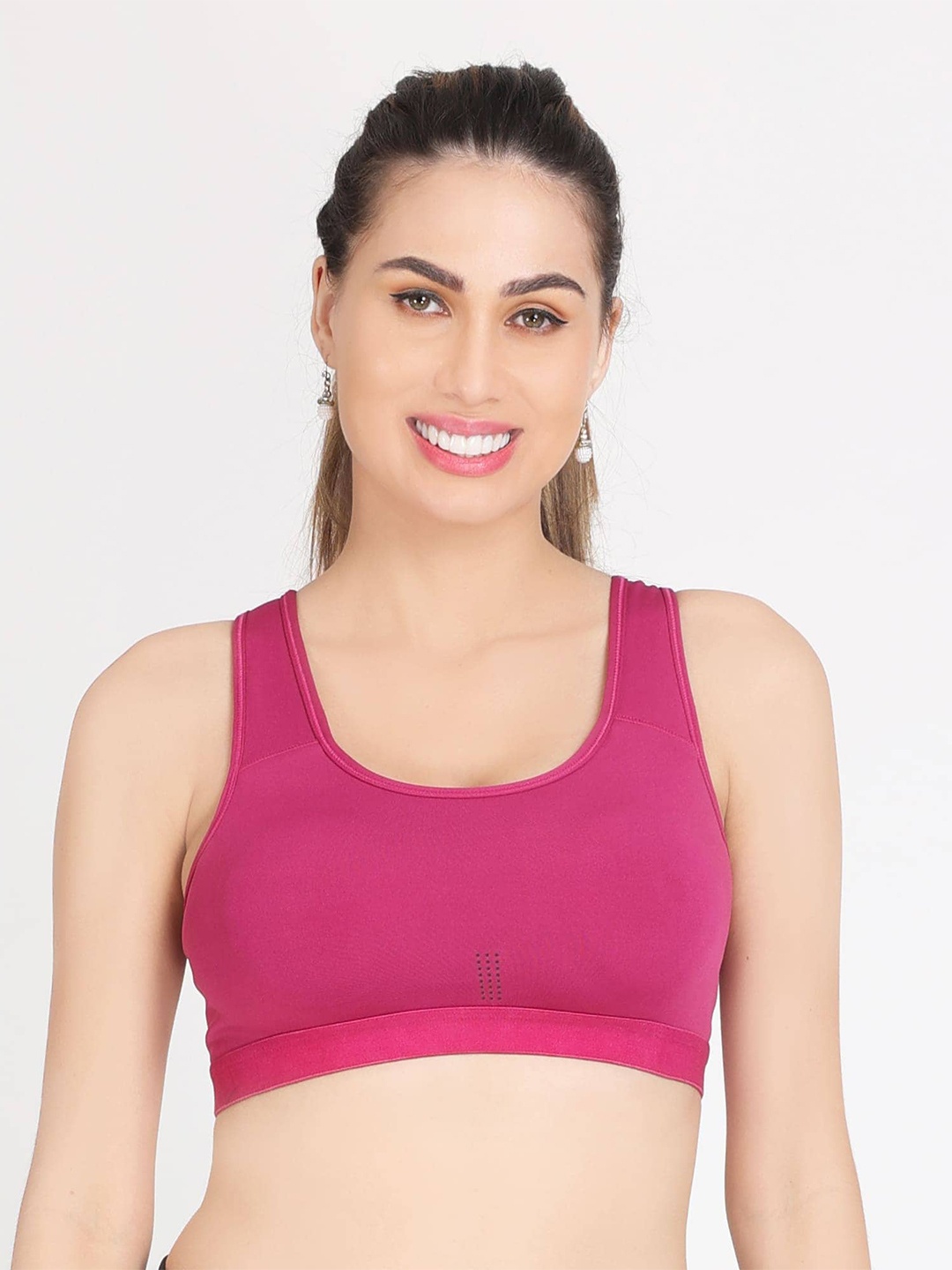 

Innocence Everyday Lightly Padded Sports Bra, Pink