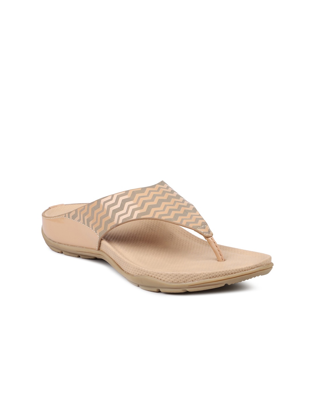 

Inc 5 Women Printed T-Strap Flats, Beige