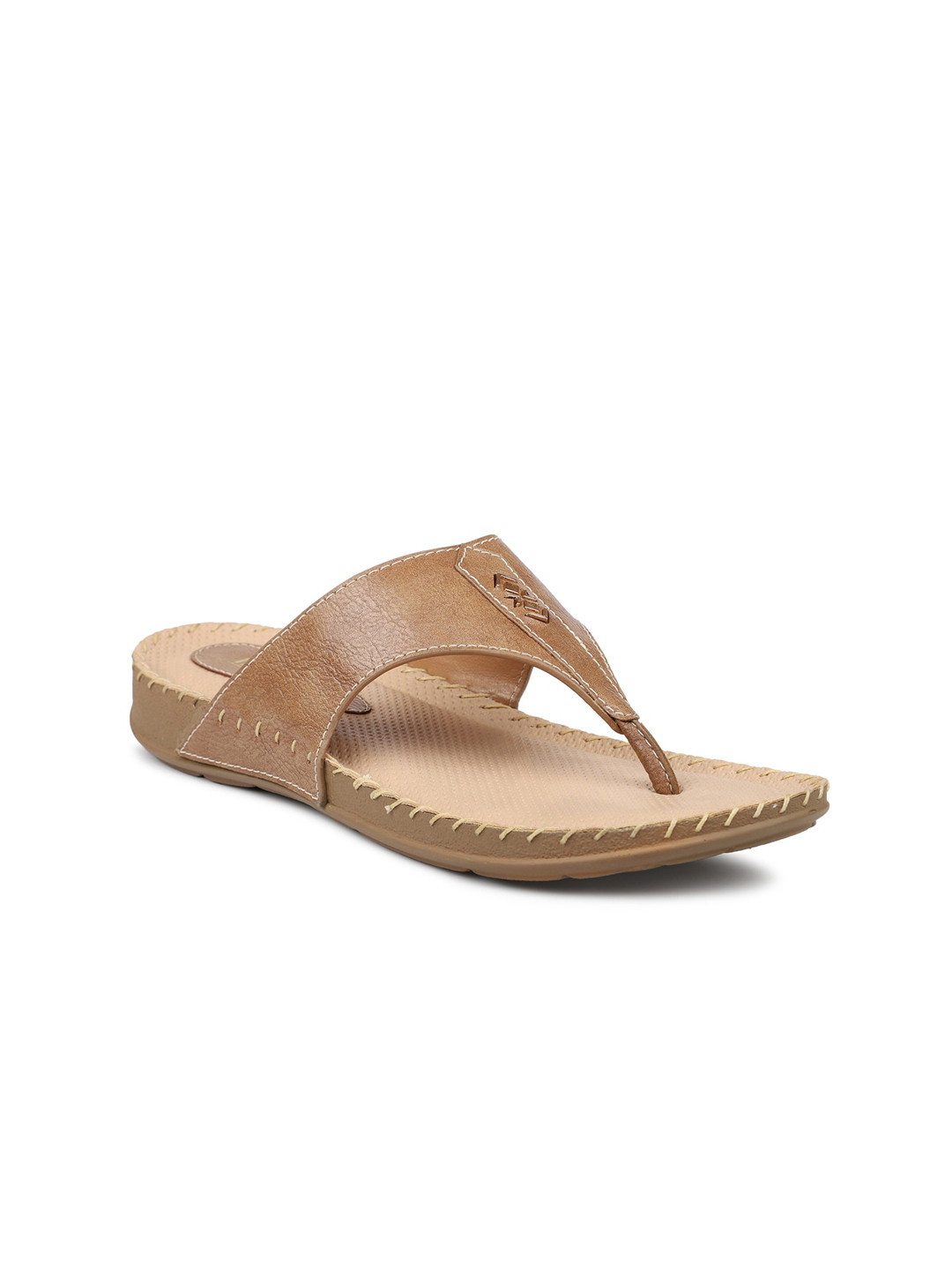 

Inc 5 Women Textured T-Strap Flats, Brown