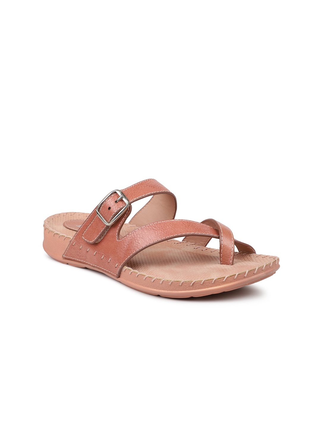 

Inc 5 Women Textured One Toe Flats, Peach