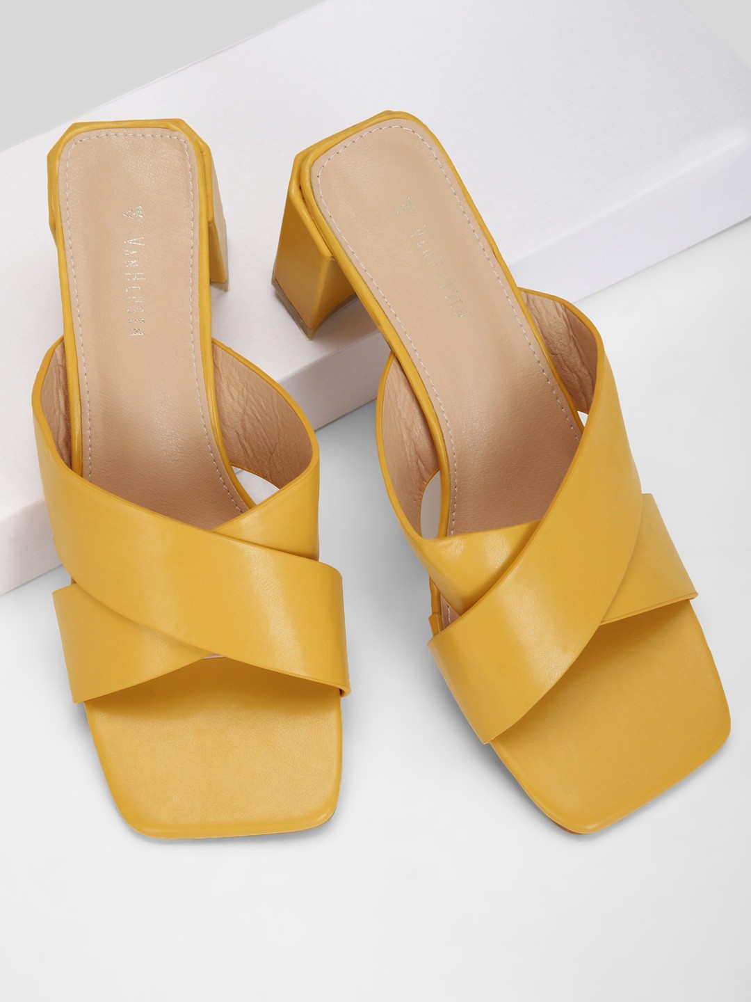 

Van Heusen Woman Block Heels, Yellow