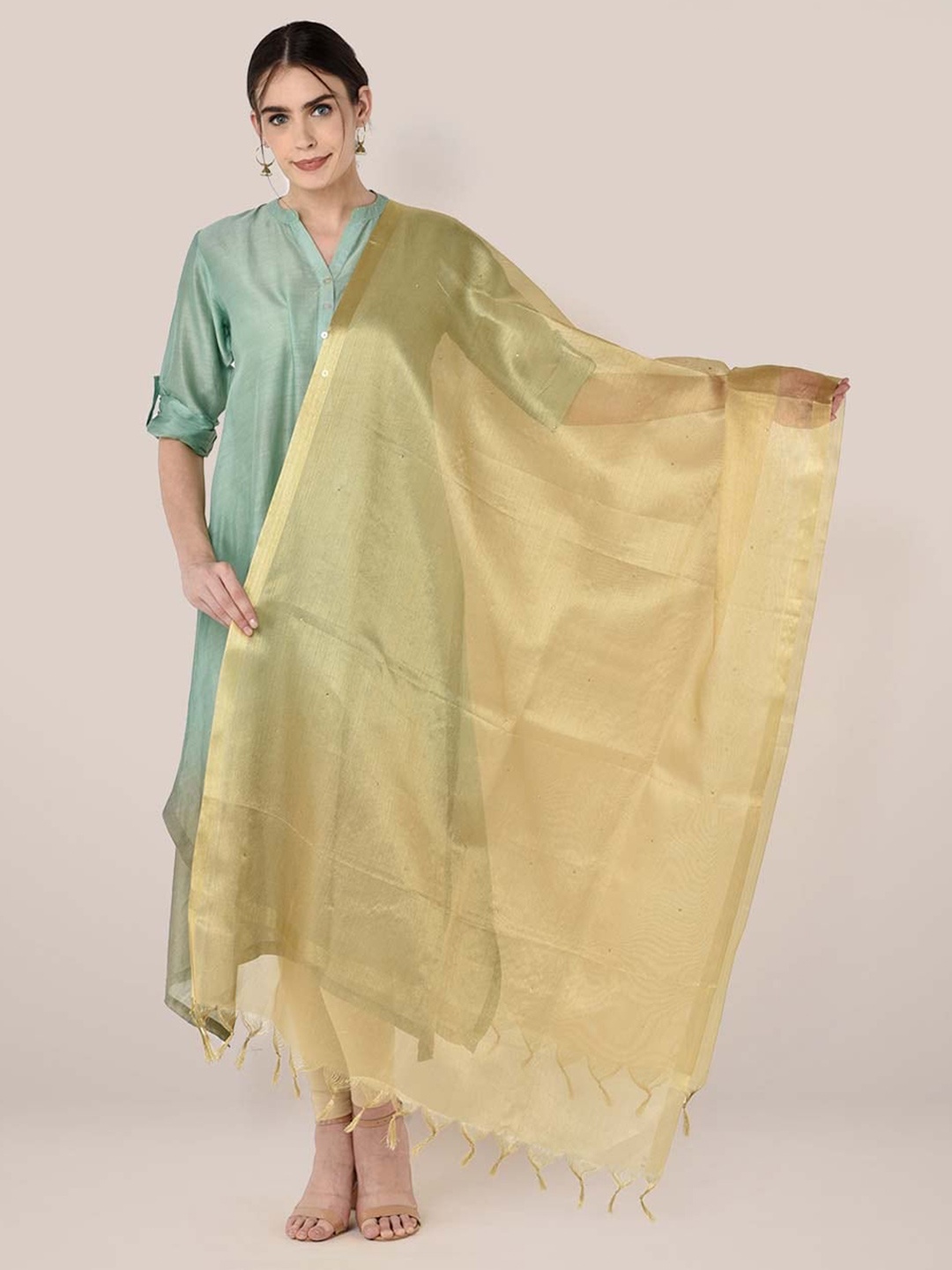 

Dupatta Bazaar Dupatta with Sequinned, Gold