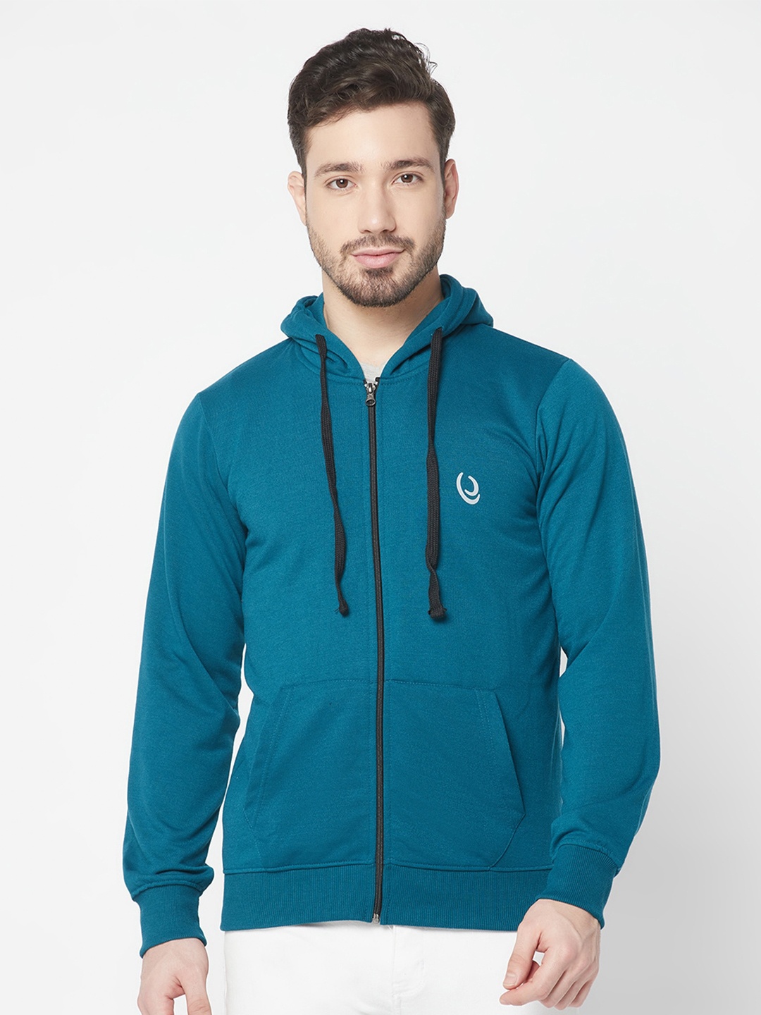

ELEGANCE Men Hooded Sweatshirt, Teal