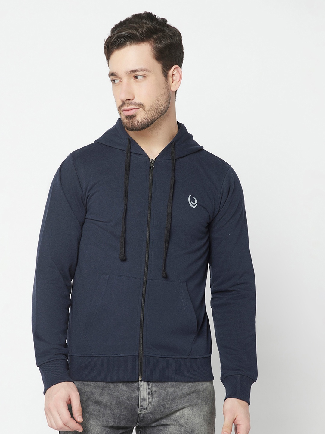 

ELEGANCE Men Hooded Sweatshirt, Navy blue