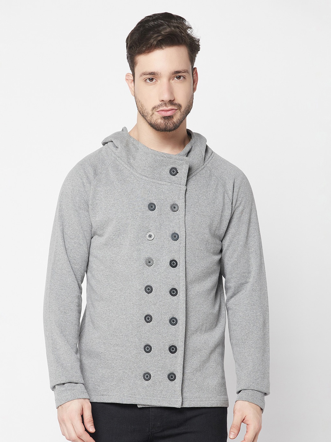 

ELEGANCE Men Hooded Sweatshirt, Grey