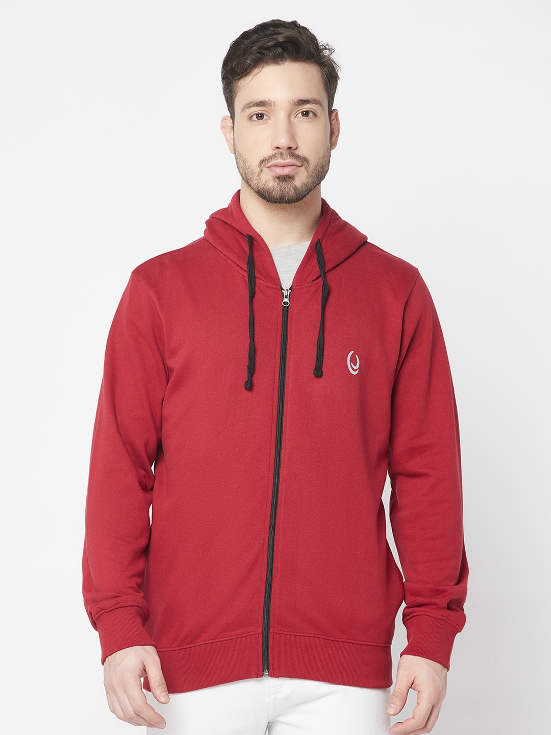 

ELEGANCE Men Hooded Sweatshirt, Maroon