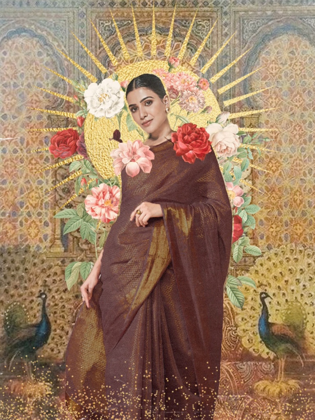 

Saaki Woven Design Zari Art Silk Saree, Brown