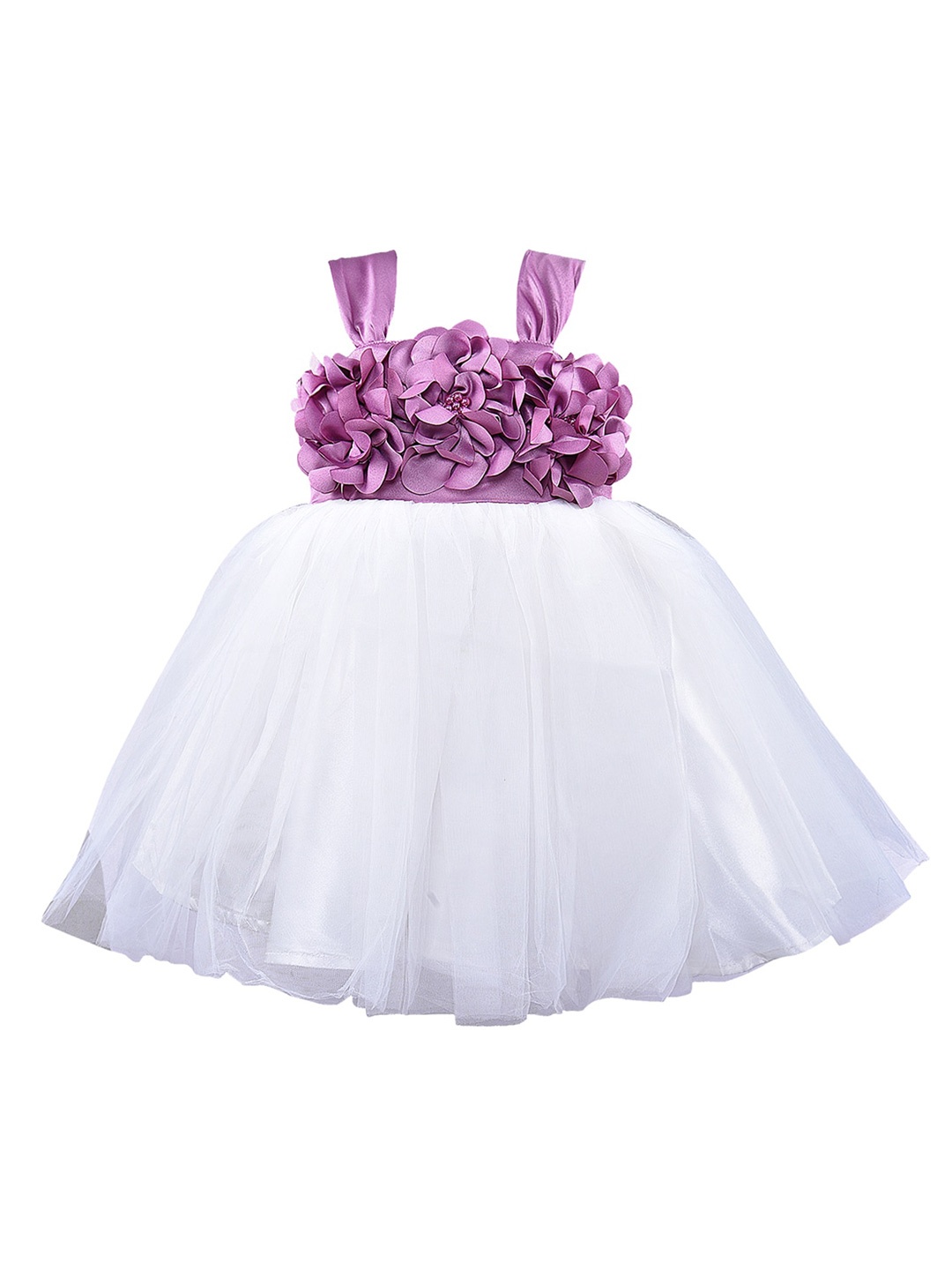 

Wish Karo Floral Net Dress, White