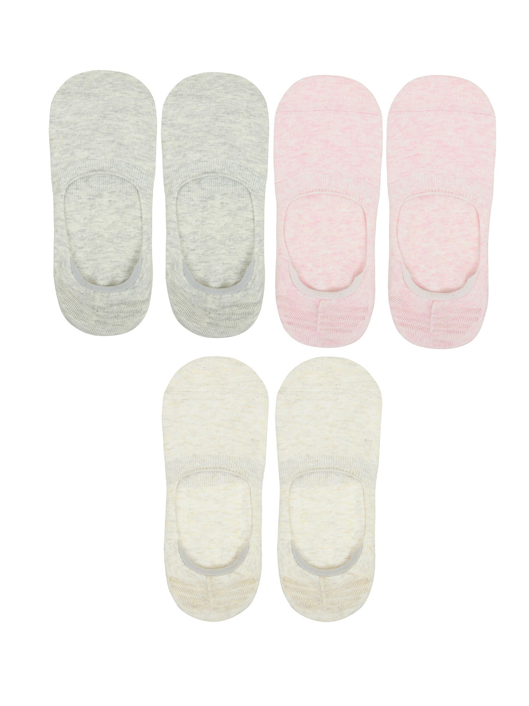 

DressBerry Pack Of 6 Cotton Loafer Socks, Pink