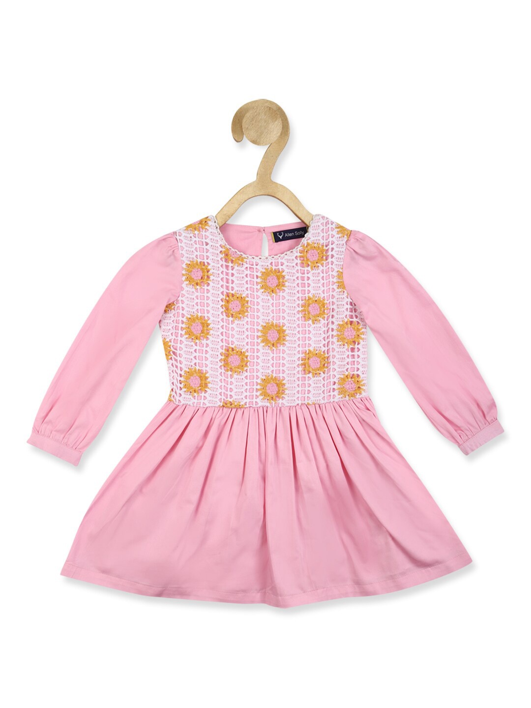 

Allen Solly Junior Embroidered Pure Cotton Floral Dress, Pink