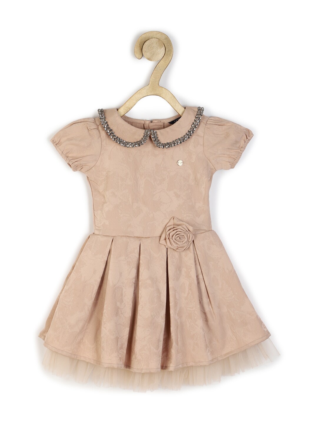 

Allen Solly Junior Peter Pan Collar Dress, Beige