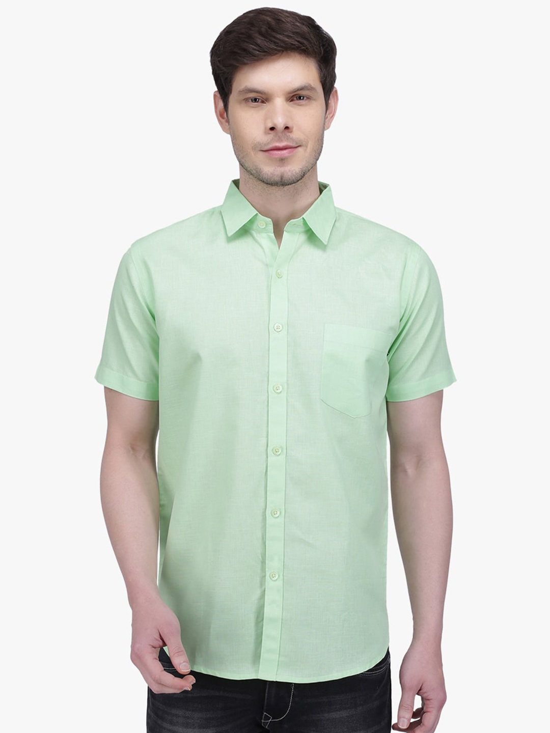 

Southbay Men Smart Tailored Fit Formal Shirt, Green