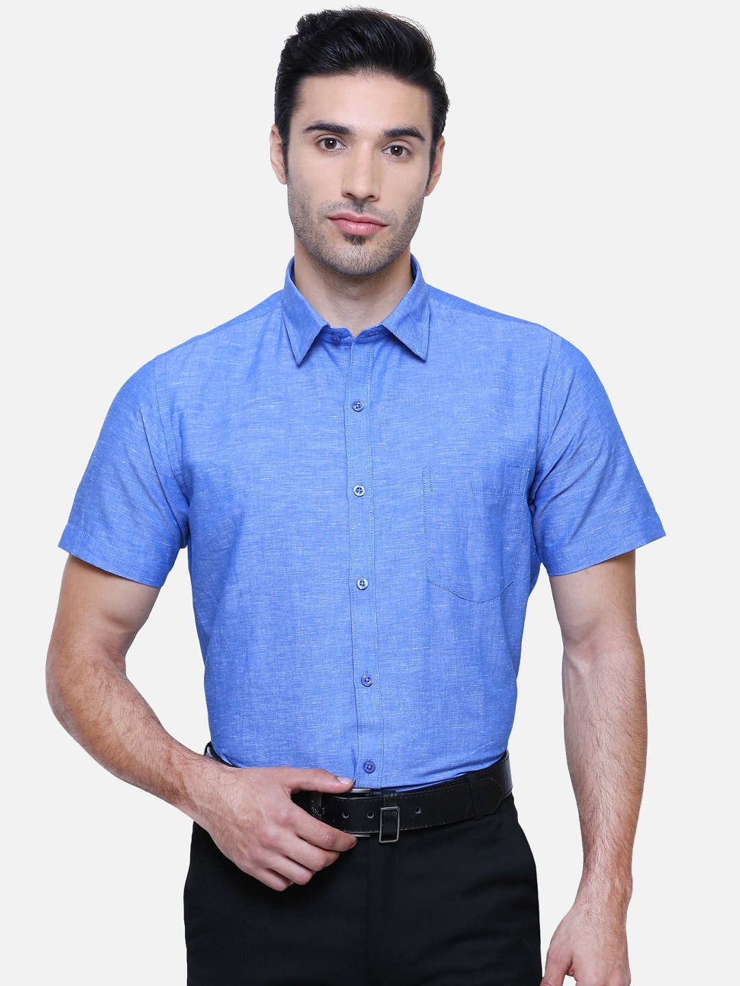 

Southbay Men Smart Tailored Fit Formal Shirt, Blue