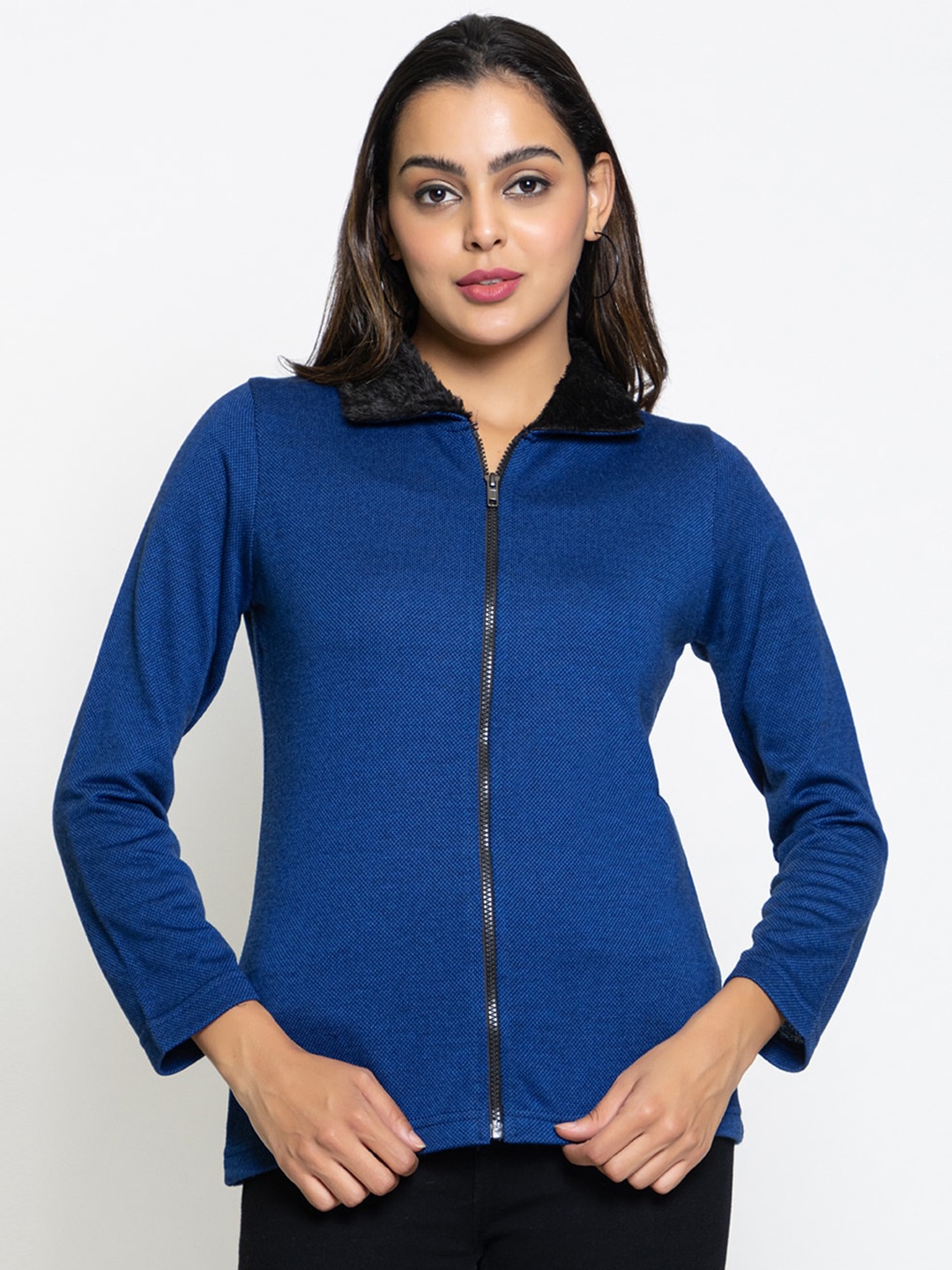 

KEIKO Women Acrylic Cardigan Sweater, Blue