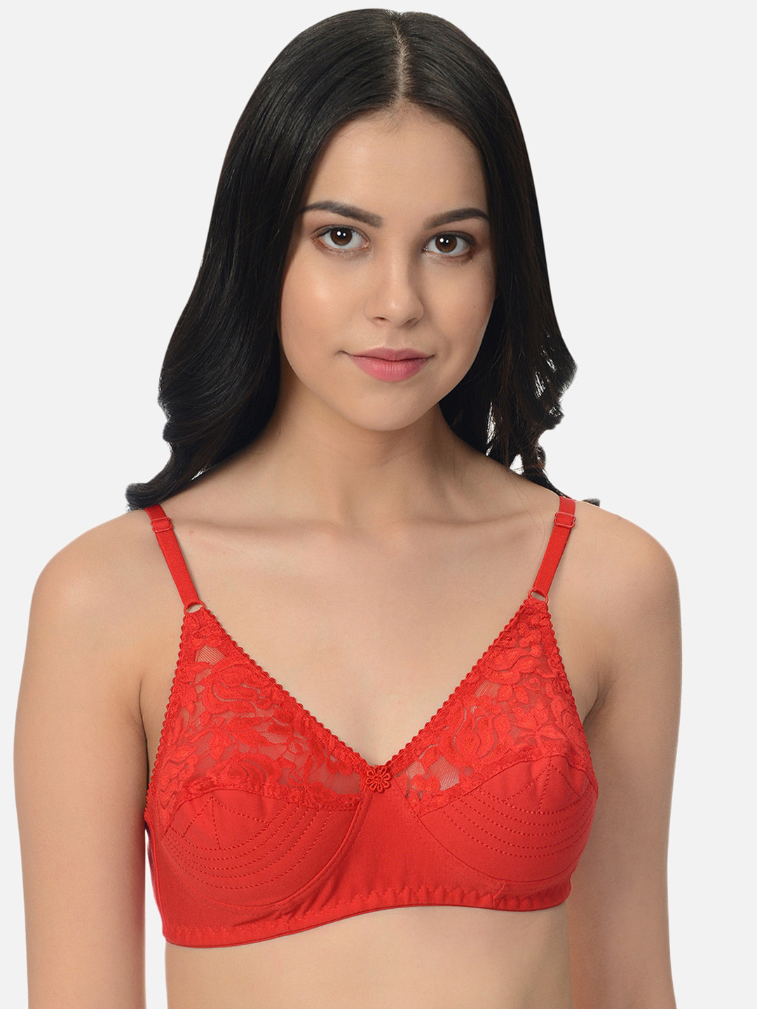 

mod & shy Non Padded Everyday Bra, Red