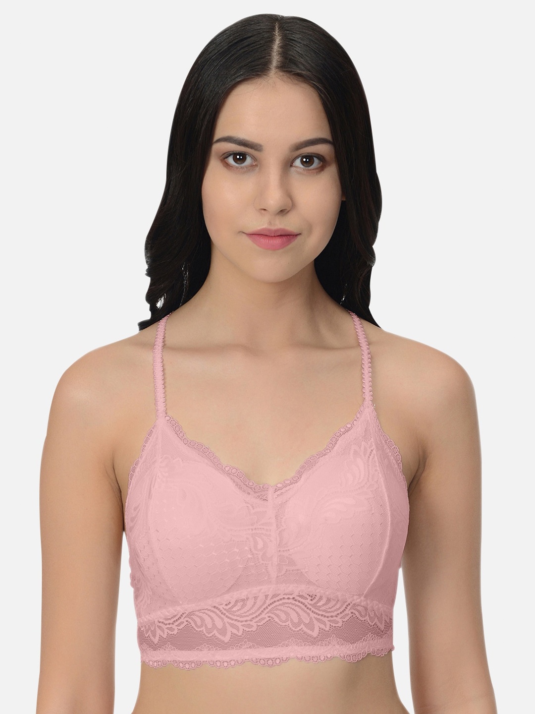 

mod & shy Bralette Bra - Lightly Padded, Pink