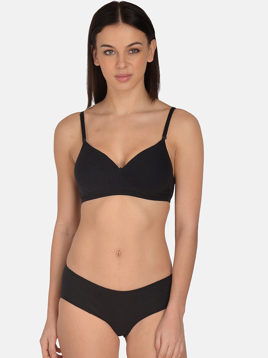 

mod & shy Women Padded Lingerie Set MS273New-34B, Black