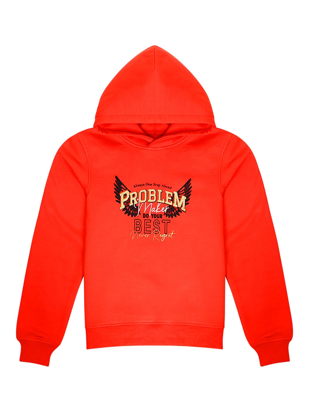 

pspeaches Girls Printed Hooded Sweatshirt, Coral