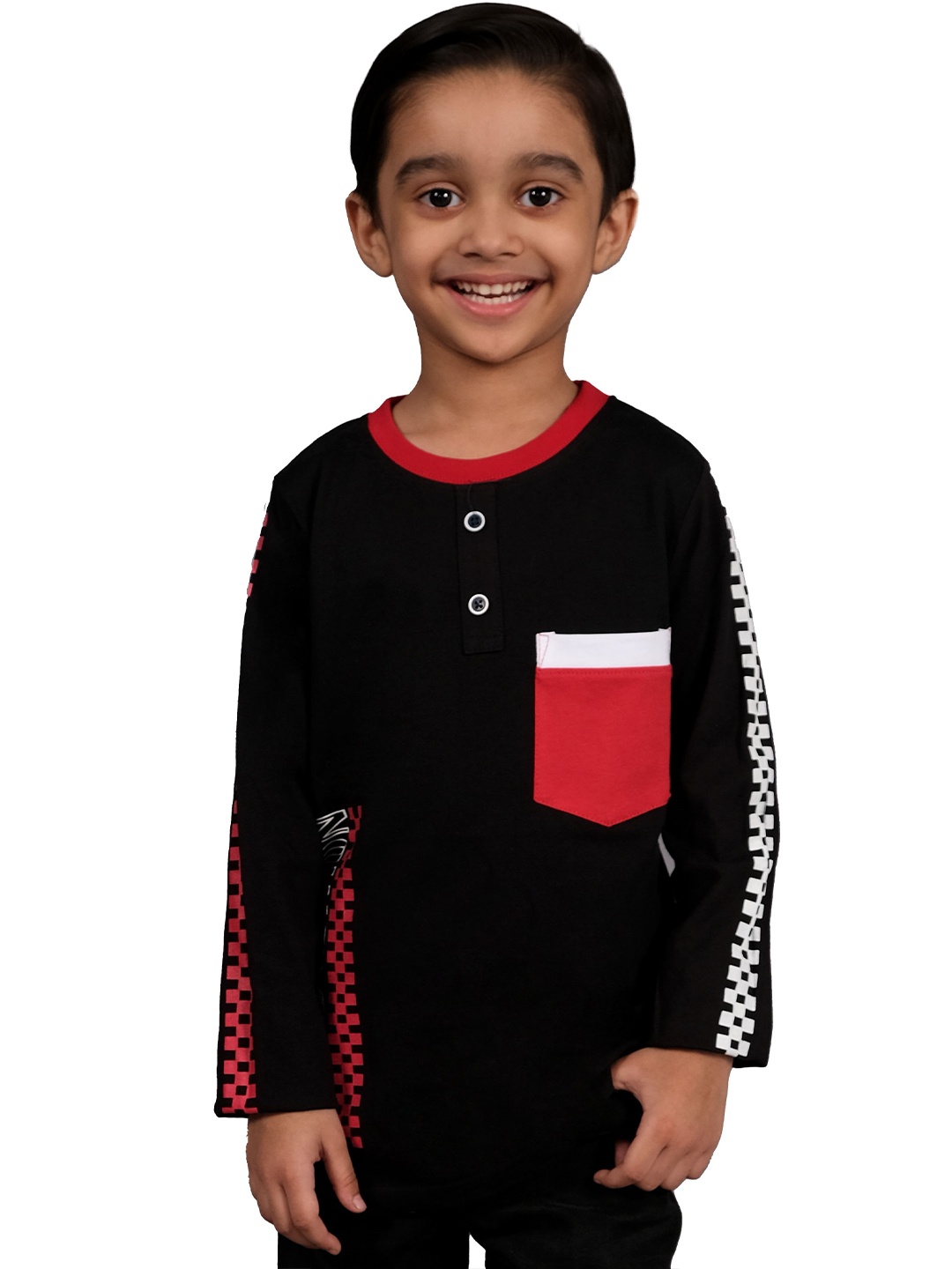 

3PIN Boys Cotton T-shirt, Black