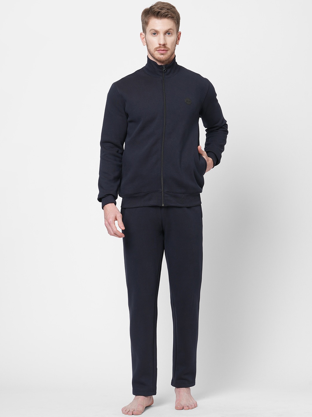 

Sweet Dreams Men Round Neck Night suit, Navy blue