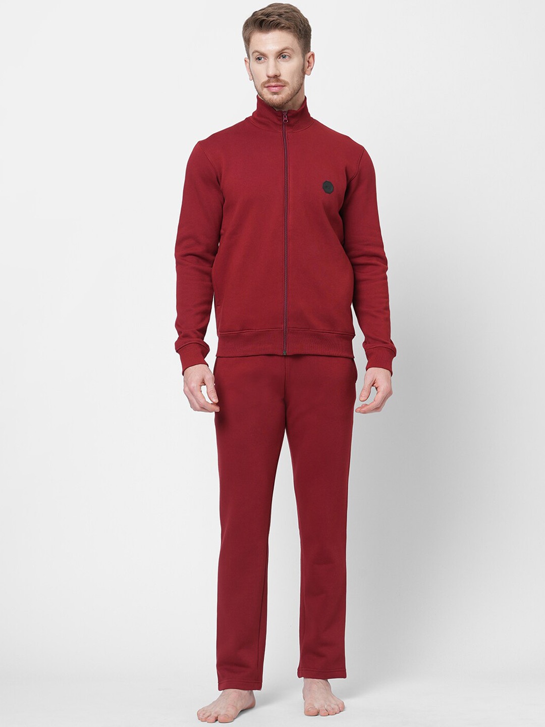 

Sweet Dreams Men Round Neck Night suit, Red