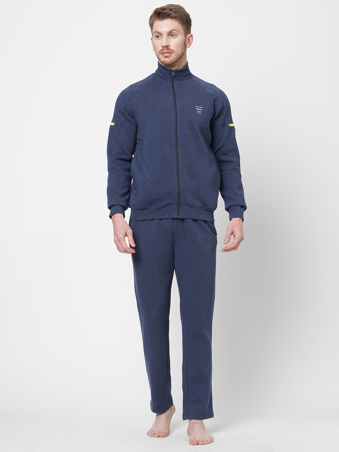 

Sweet Dreams Men Round Neck Night suit, Navy blue