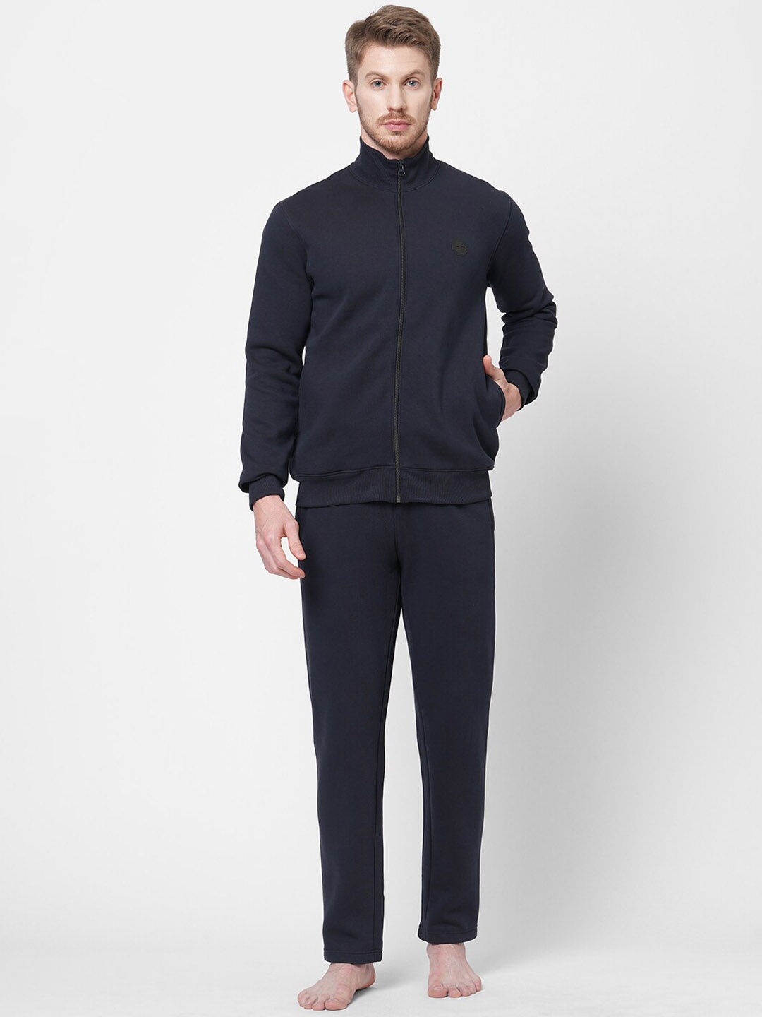 

Sweet Dreams Men Round Neck Night suit, Navy blue