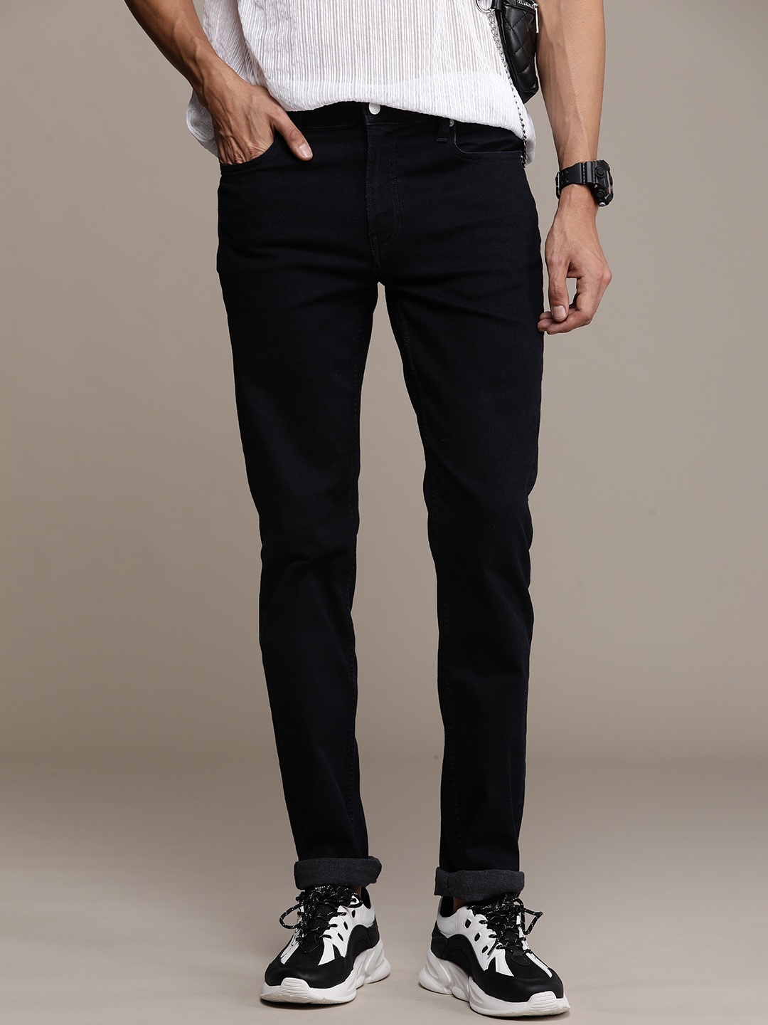 

Calvin Klein Jeans Men Slim Fit Stretchable Jeans, Blue