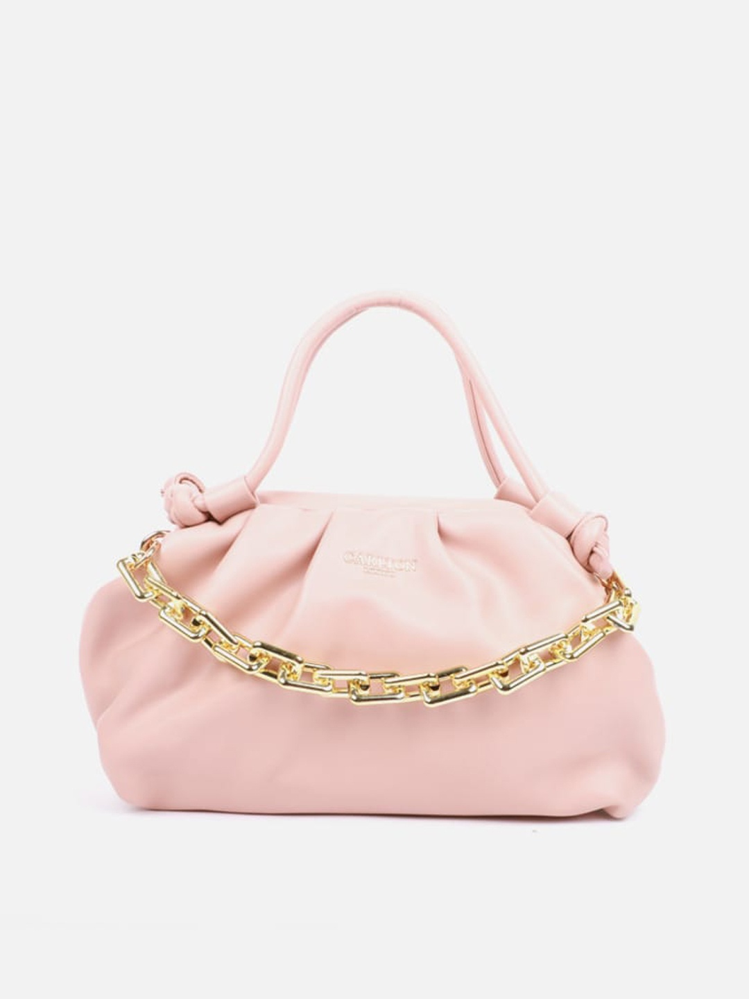 

Carlton London Structured Synthetic Satchel, Pink
