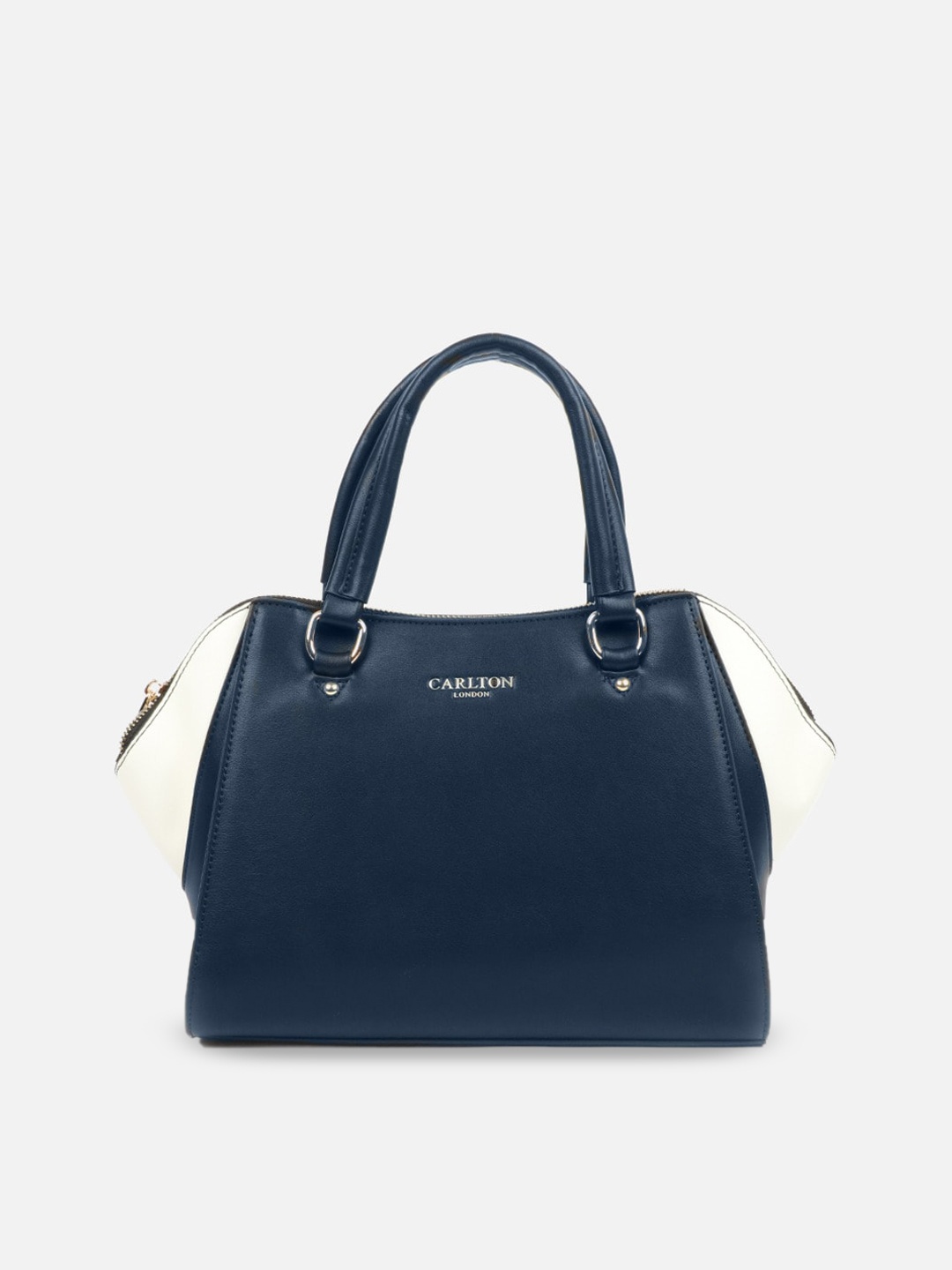 

Carlton London Structured Handheld Bag, Navy blue