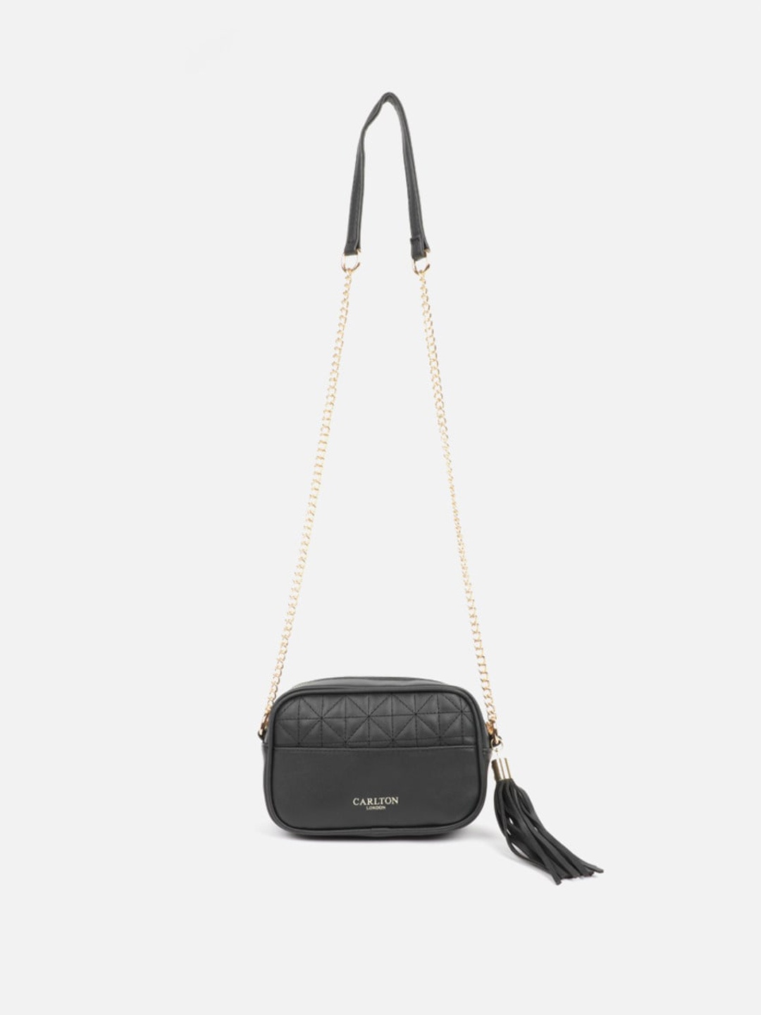

Carlton London Structured Sling Bag, Black