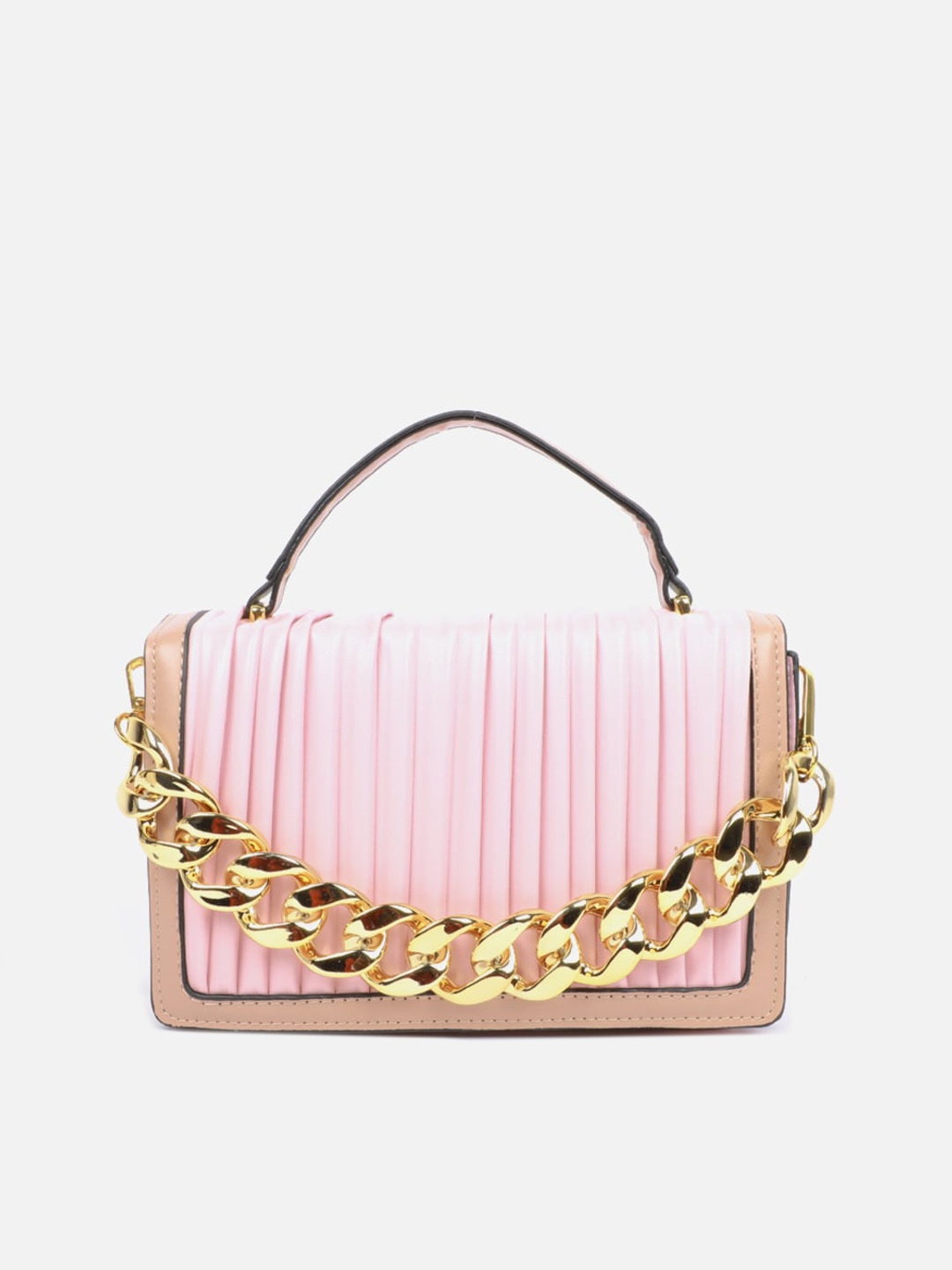 

Carlton London Embellished Structured Satchel, Pink
