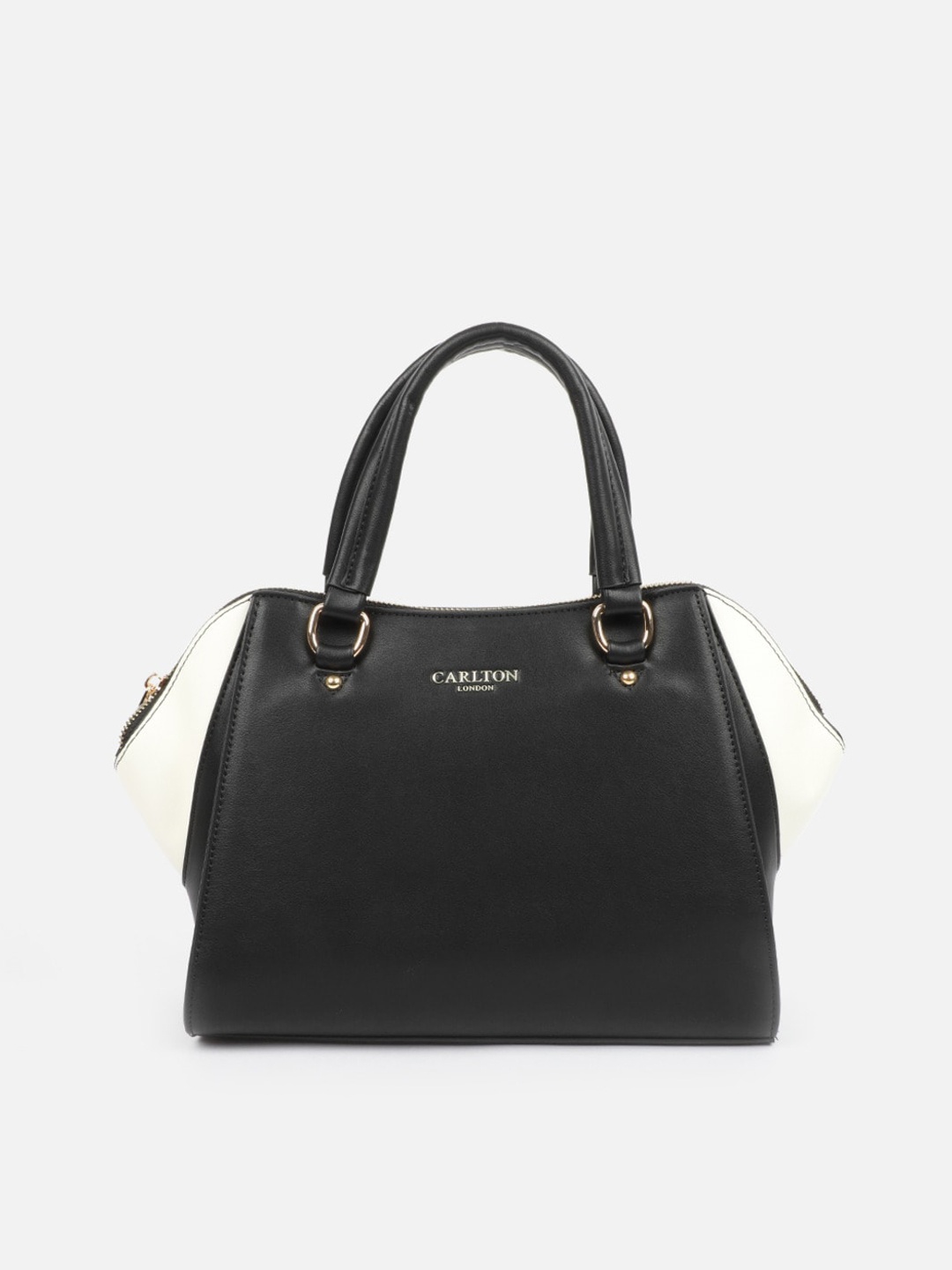 

Carlton London Structured Handheld Bag, Black