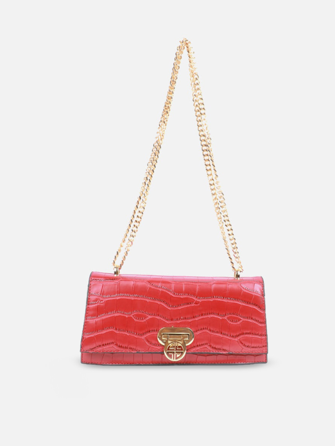 

Carlton London Textured Structured Shoulder Bag, Orange
