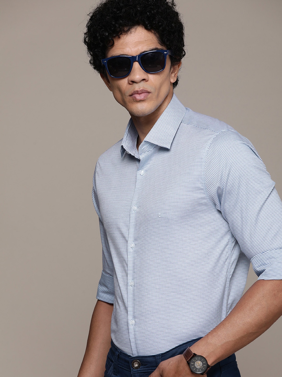 

Calvin Klein Jeans Slim Fit Semiformal Shirt, Blue