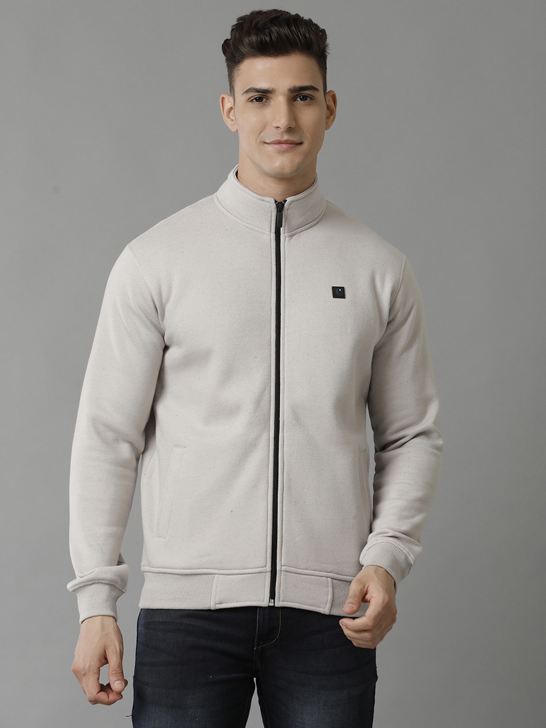 

CAVALLO by Linen Club Sporty Jacket, Grey