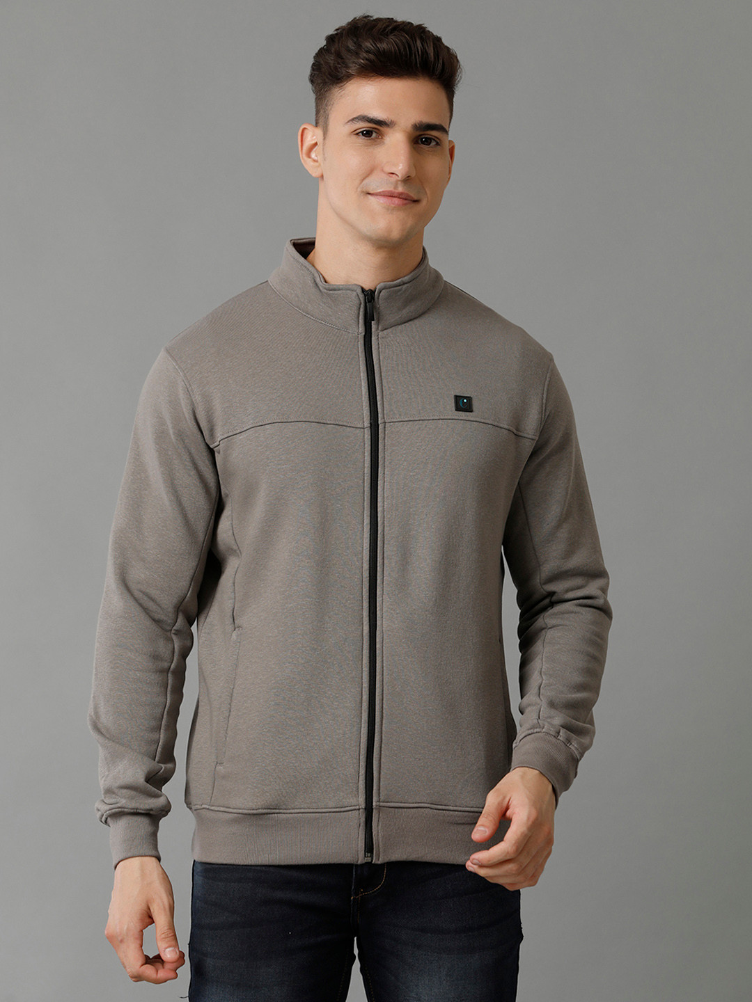 

CAVALLO by Linen Club Open Front Jacket, Grey