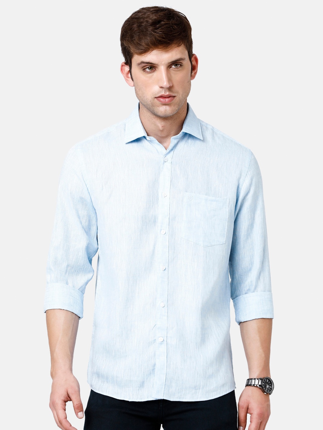 

Linen Club Sustainable Casual Shirt, Blue