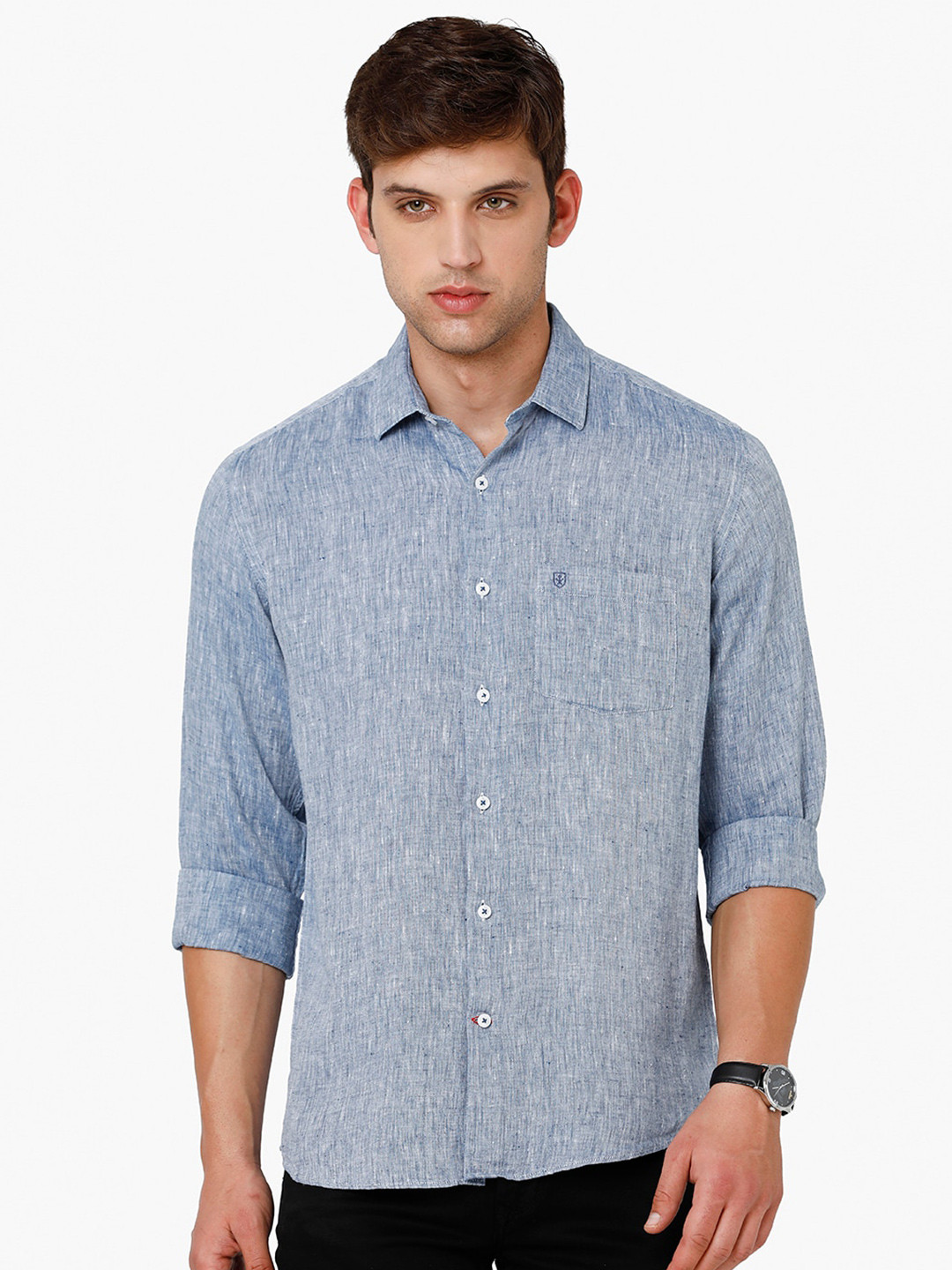 

Linen Club Sustainable Casual Shirt, Blue