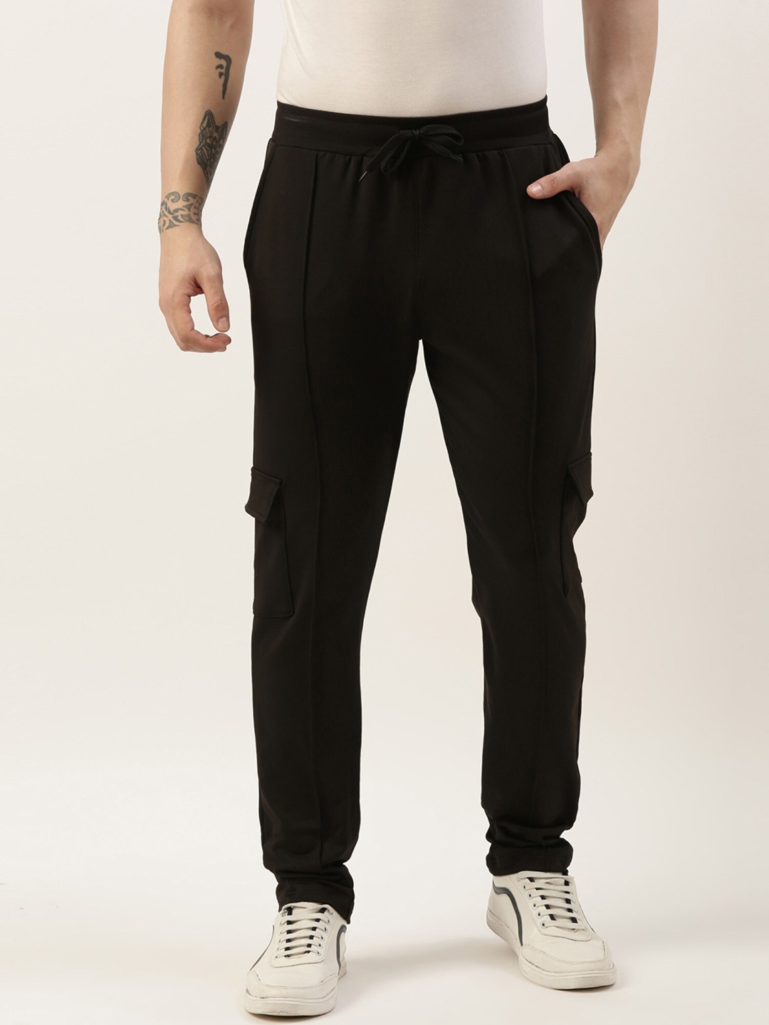 

Maniac Men Slim-Fit Cargo Track Pants, Black