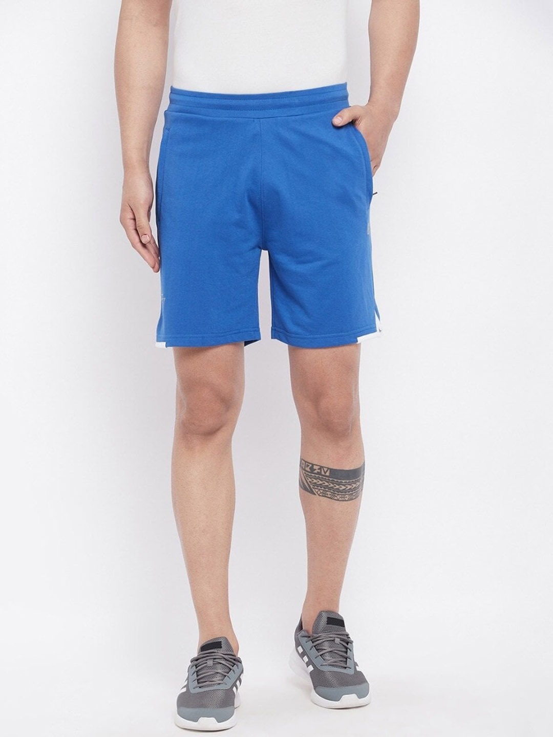 

UNPAR Men Cotton Sports Shorts, Blue