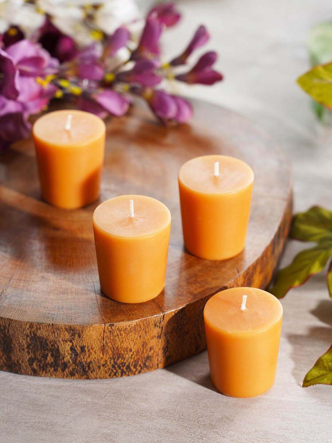 

Pure Home and Living Set of 4 Yellow Serene Votive Candles