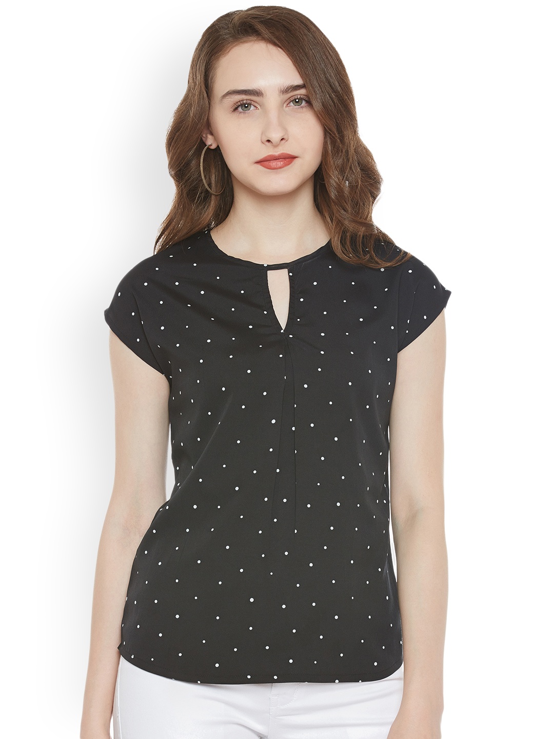 

WISSTLER Women Black Printed Top
