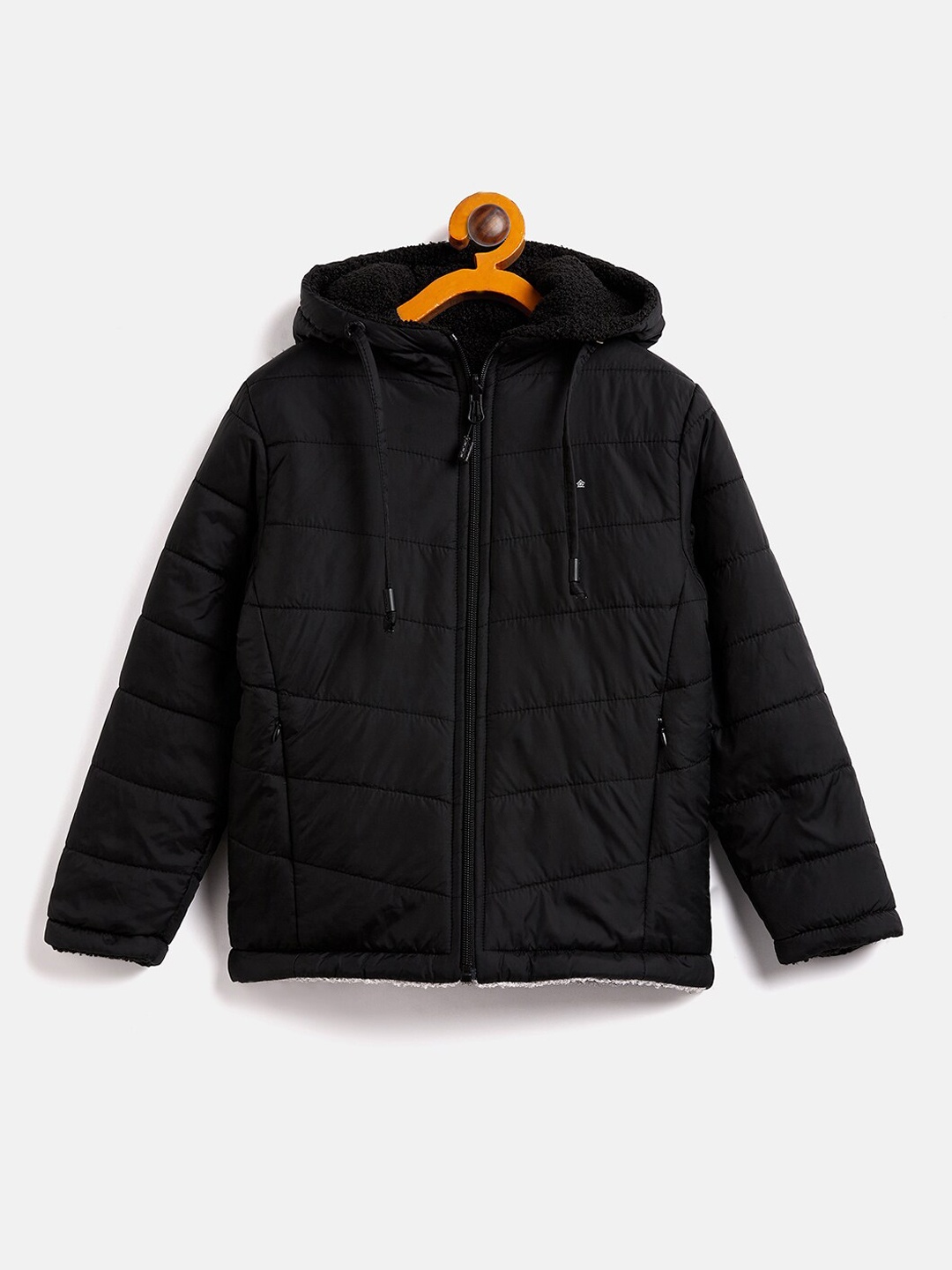 

Okane Boys Colourblocked Reversible Padded Jacket, Black