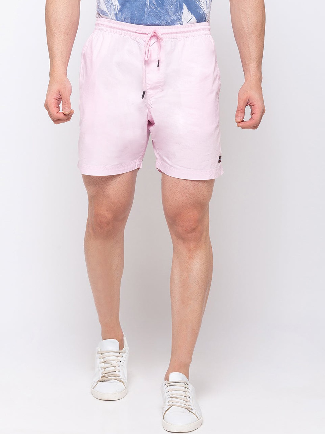 

Status Quo Men Cotton Sports Shorts, Pink