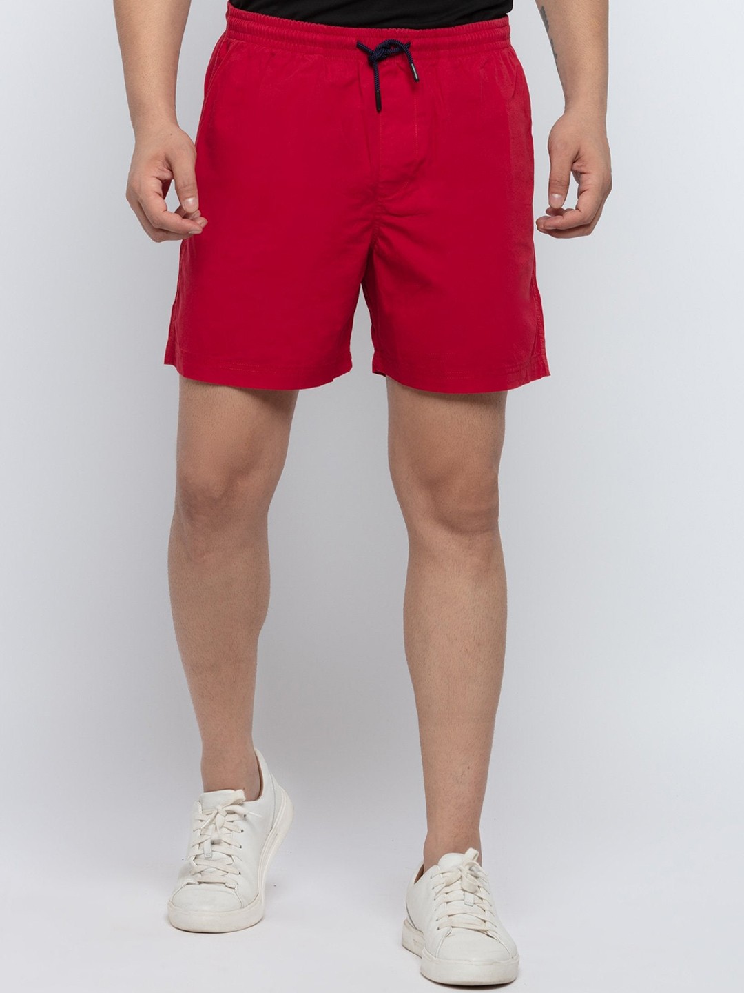 

Status Quo Men Cotton Sports Shorts, Red